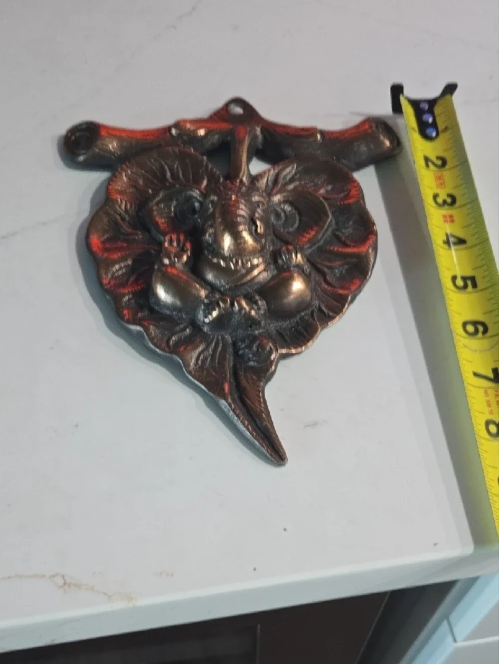 Source Unknown Copper-Tone Elephant Ganesha Wall Hook
